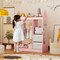 Toy Storage Armoire for Kids with Clothes Hanger, Mirror & Foldable Bins